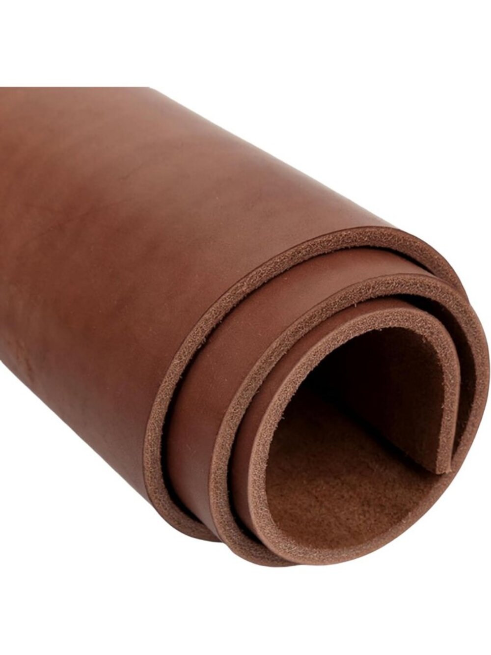 Full Grain Brown Veg Tanned Leather Sheet 4-5mm for Crafting, Tooling & DIY
